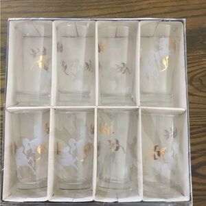 Vintage Libby Unicorn glasses in their original packaging